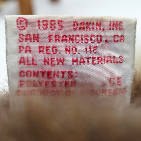 Vintage 1985 Dakin 12" Brown Rabbit Hand Puppet - Picture 12 of 12